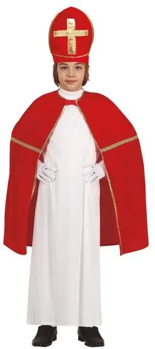 Doplnok ku kostýmu Guirca Detský kostým Mikuláš s plášťom, 75 cm, unisex