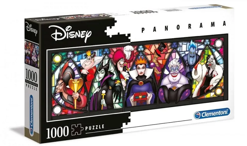 Puzzle Clementoni Panoramatické puzzle Disney zloduchovia 1000 dielikov