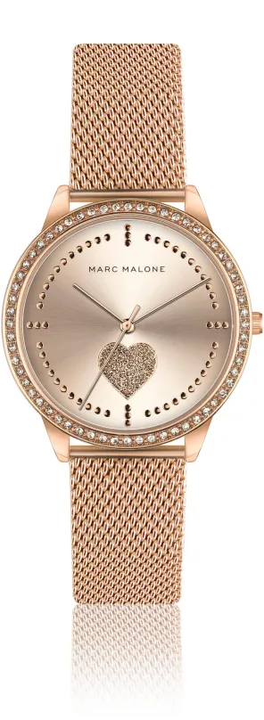 Dámske hodinky Marc Malone Doris Rose Gold Mesh CAL-3218