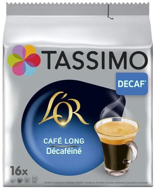 Kávové kapsule TASSIMO kapsule L'OR Lungo Decaf 16 nápojov