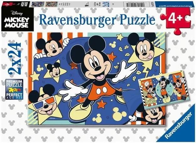 Puzzle Ravensburger puzzle 055784 Disney: Mickey Mouse 2x24 dielikov