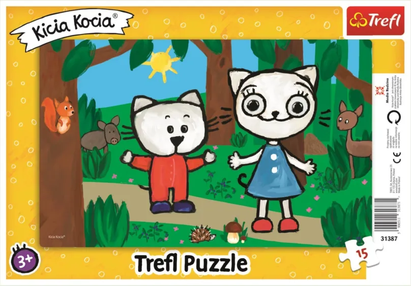 TREFL Puzzle Kicia Kocia: Kittykit v lese 15 dielikov