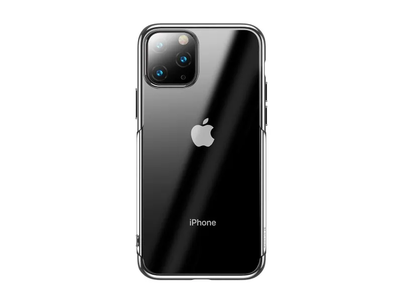 Baseus puzdro pre Apple iPhone 11 Pre Max Shining transparentné-strieborná
