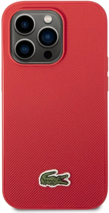 Kryt na mobil Lacoste Iconic Petit Pique Logo Zadný Kryt pre iPhone 14 Pre Red