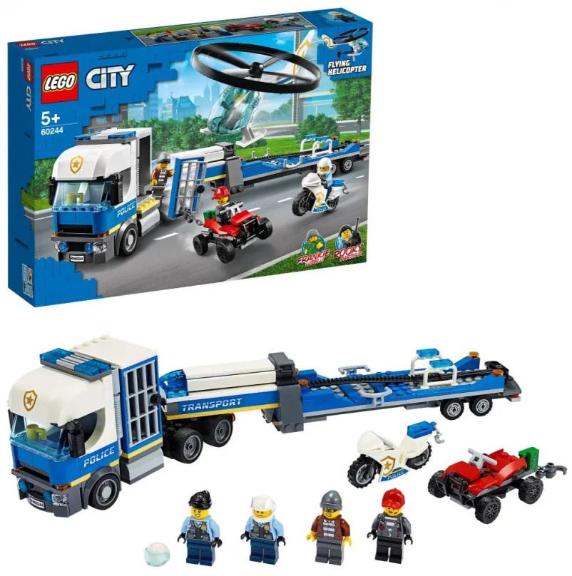 LEGO stavebnice LEGO City Police 60244 Preprava policajného vrtuľníka