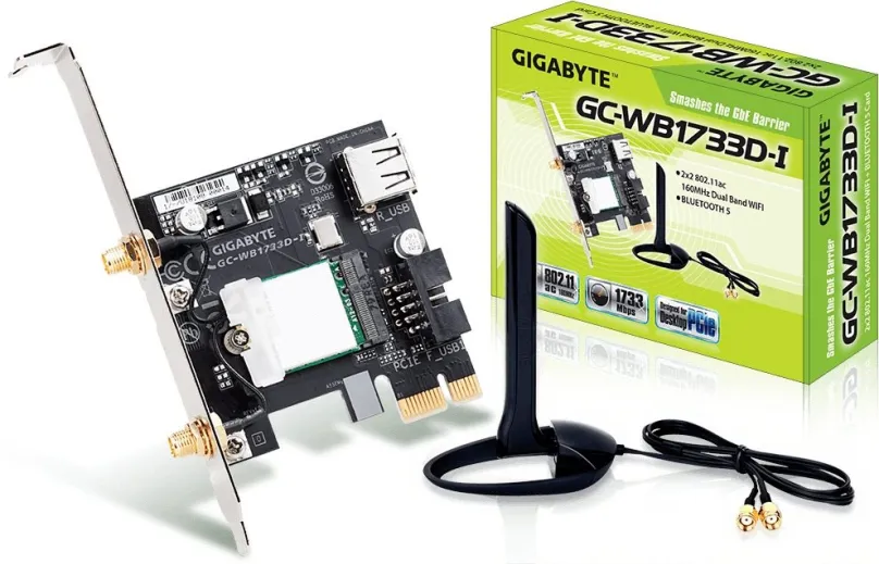 WiFi sieťová karta GIGABYTE GC-WB1733D-I (rev. 1.0)