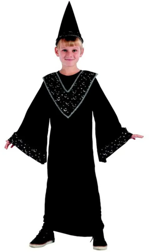 Kostým Šaty na karneval - čarodejník, 120-130 cm