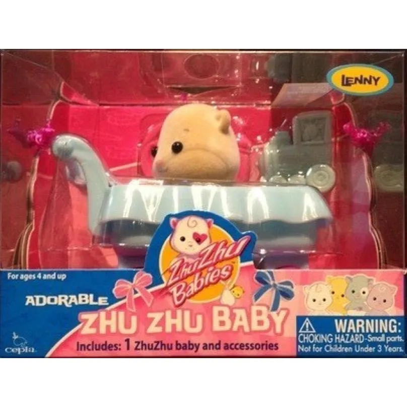 Zhu Zhu Babies Bábätko v kočíku Lenny + 2 oblečky zadarmo