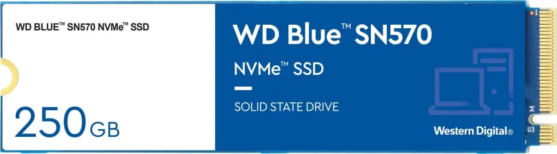 SSD disk WD Blue SN570 250GB, M.2 (PCIe 3.0 4x NVMe), TLC (Triple-Level Cell), rýchlosť čí