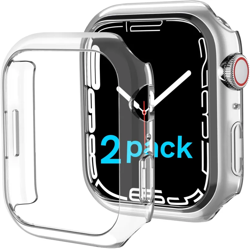 Ochranný kryt na hodinky AhaStyle Premium PC Matte pre Apple Watch7 transparent 41mm 2ks