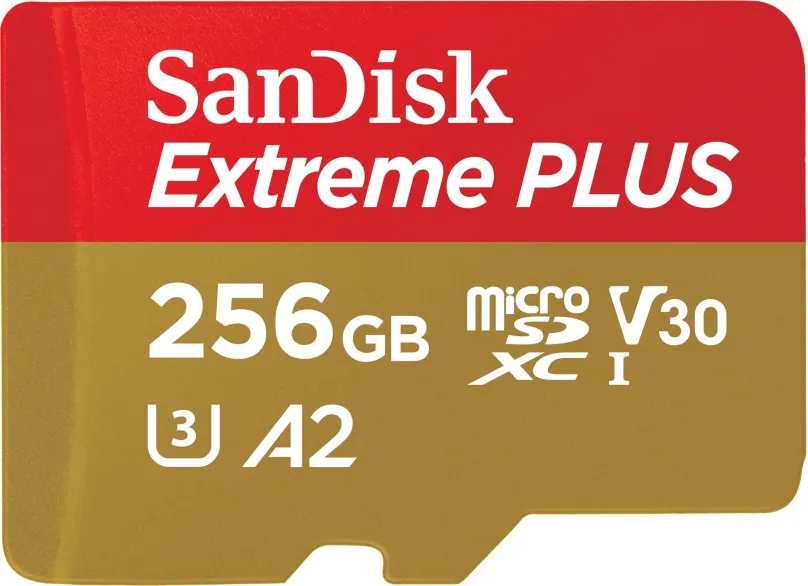 Pamäťová karta SanDisk microSDXC 256GB Extreme PLUS + Rescue PRO Deluxe + SD adaptér