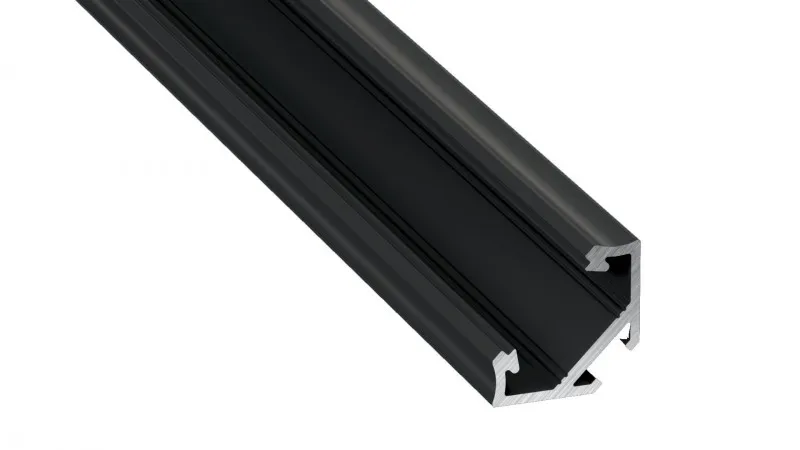 Hliníkový profil pre LED pásiky "C", elox čierny, 2m