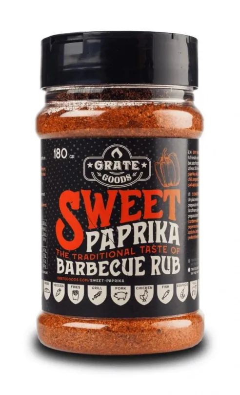 BBQ korenie Sweet Paprika Premium BBQ 180g GrateGoods