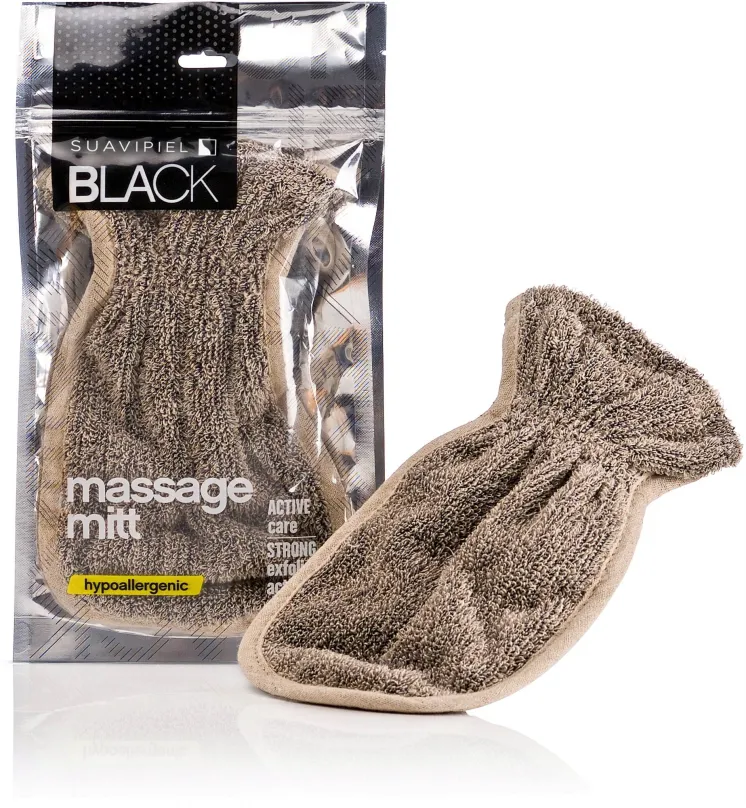 Masážne rukavice SUAVIPIEL Black Massage Mitt