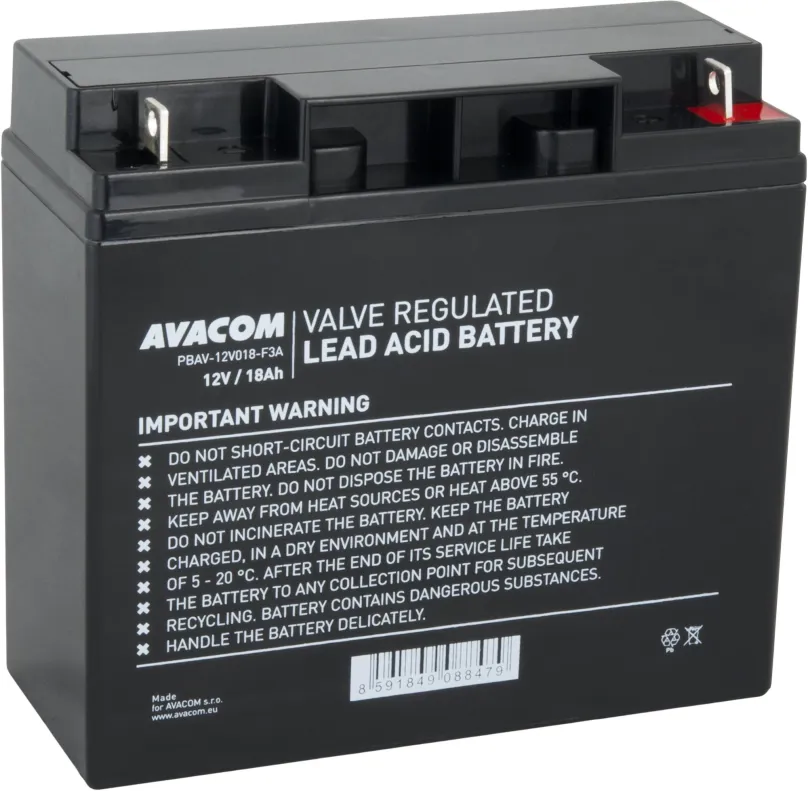 Batéria pre záložné zdroje AVACOM batéria 12V 18Ah F3