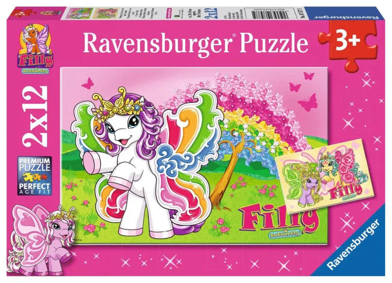 RAVENSBURGER Puzzle Filly Butterfly 2x12 dielikov