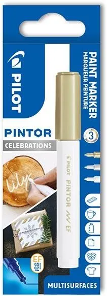 Popisovač PILOT Pintor Extra Fine Celebrations, súprava 3 ks