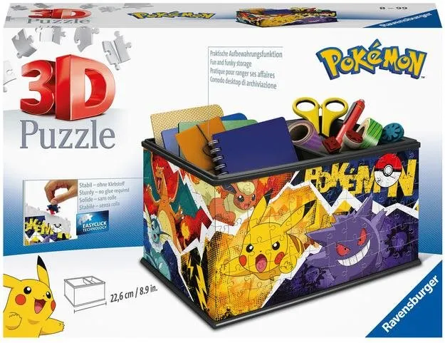 3D puzzle Ravensburger Puzzle 115464 Úložná Krabica Pokémon 216 Dielok