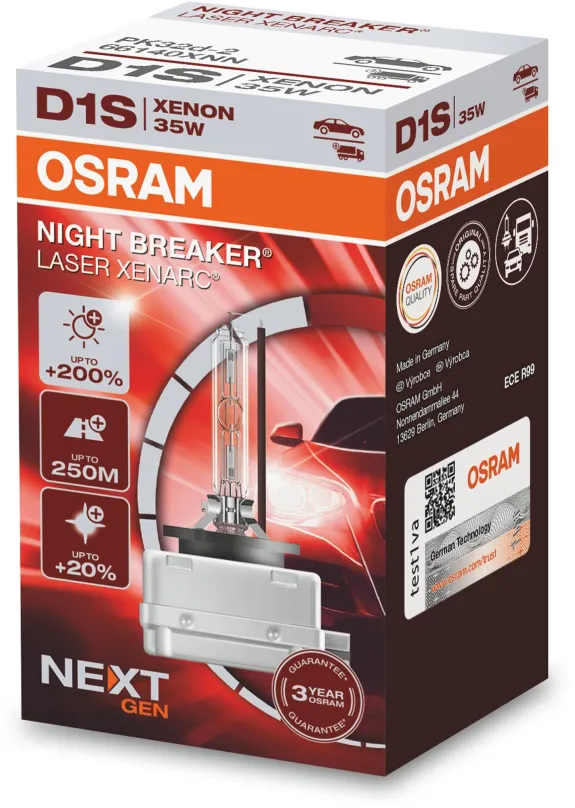 Xenónová výbojka Osram Xenarc D1S Night Breaker Laser Next. gén +200%