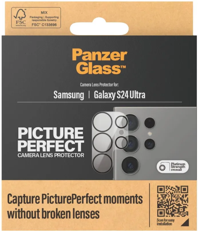 Ochranné sklo na objektív PanzerGlass Camera Protector Samsung Galaxy S24 Ultra