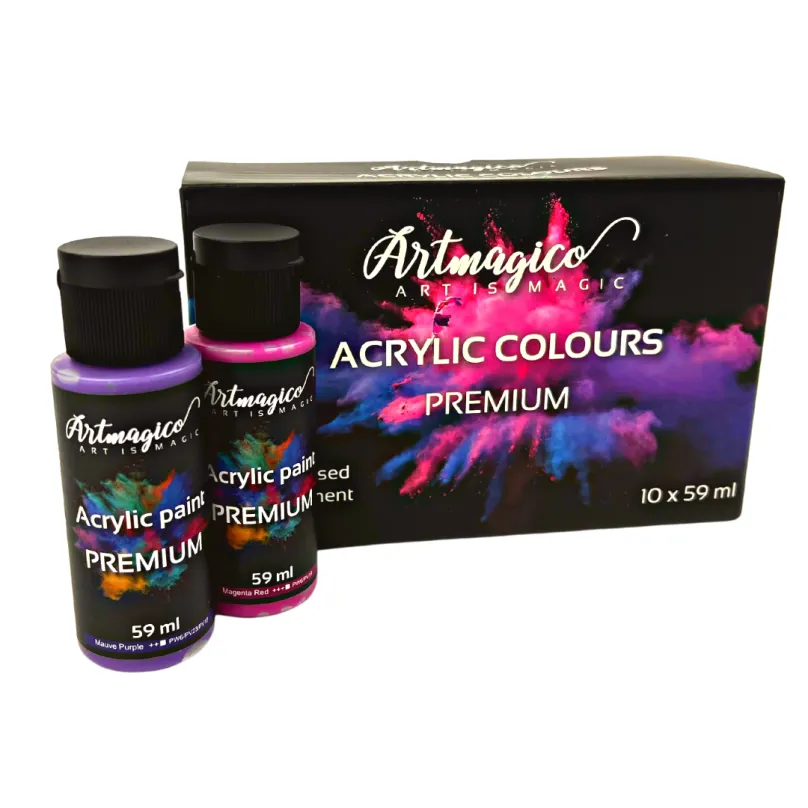 Artmagico - Sada Akrylové farby Premium 10 ks