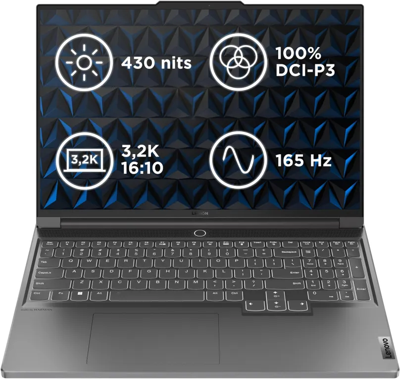 Herný notebook Lenovo Legion Slim 7 16IRH8 Storm Grey celokovový