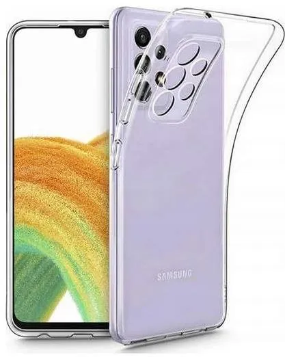 Kryt na mobil TopQ Kryt Samsung A33 5G silikón 2 mm priehľadný 73898