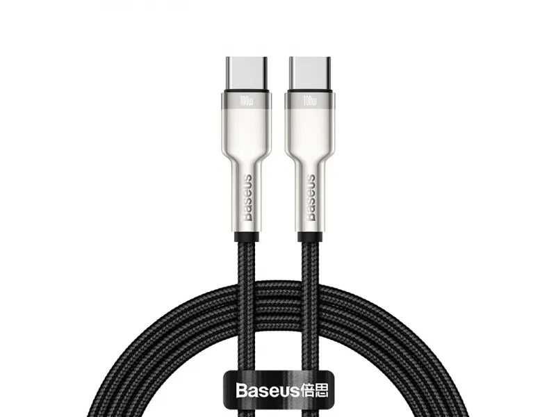 Baseus Cafule Series nabíjací/dátový kábel USB-C na USB-C 1m 100W čierna