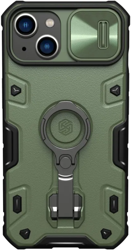 Kryt na mobil Nillkin CamShield Armor PRO Zadný Kryt pre Apple iPhone 13/14 Dark Green