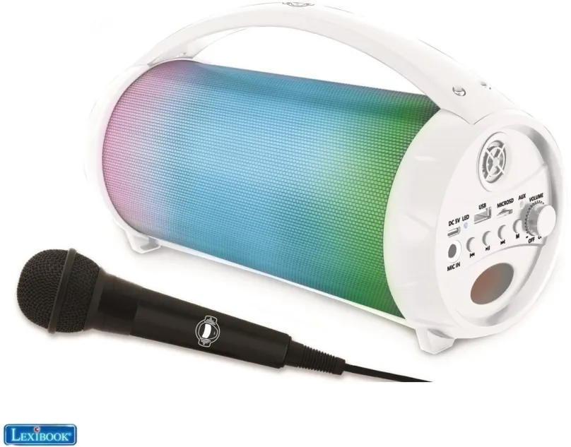 Hudobná hračka Lexibook Iparty Bluetooth reproduktor so svetlami a mikrofónom