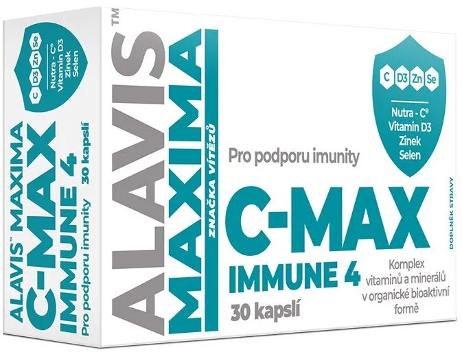 Vitamín Alavis Maxima C-MAX immune 4, 30 kapsúl
