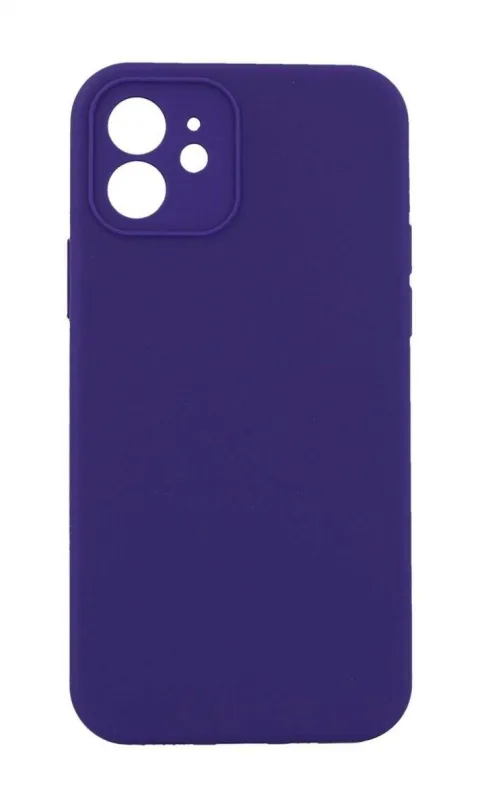 Kryt na mobil TopQ Kryt Essential iPhone 12 tmavo fialový 92758