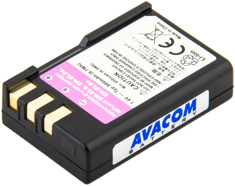 Batéria pre fotoaparát Avacom za Nikon EN-EL9, EN-EL9A, EN-EL9E Li-Ion 7.4V 900mAh 6.7Wh