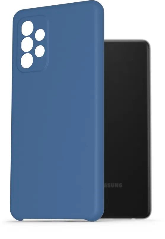 Kryt na mobil AlzaGuard Premium Liquid Silicone Case pre Samsung Galaxy A52/A52 5G/A52s modré