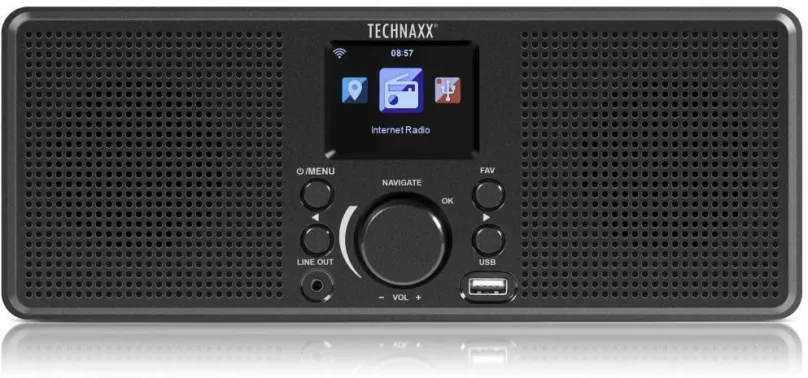 Internetové rádio Technaxx TX-153, internetové a klasické, prenosné, FM tuner s 250 predvo