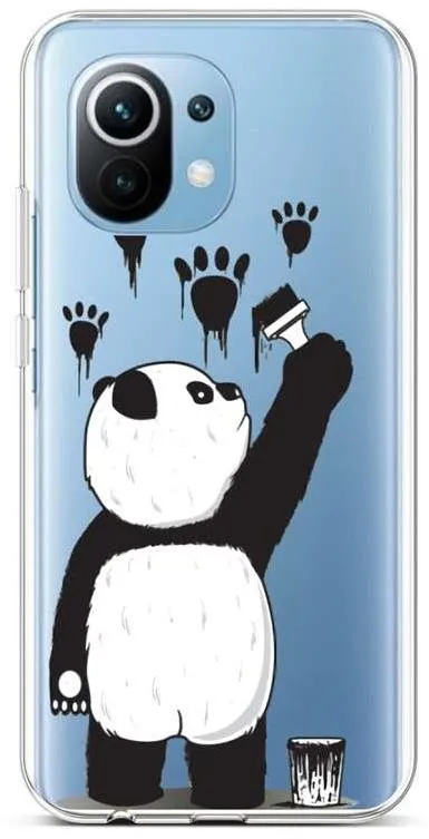 Kryt na mobil TopQ Kryt Xiaomi Mi 11 Lite silikón Rebel Panda 71575