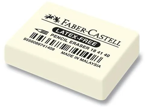 Guma FABER-CASTELL Latex-Free, z prírodného kaučuku, neobsahuje PVC