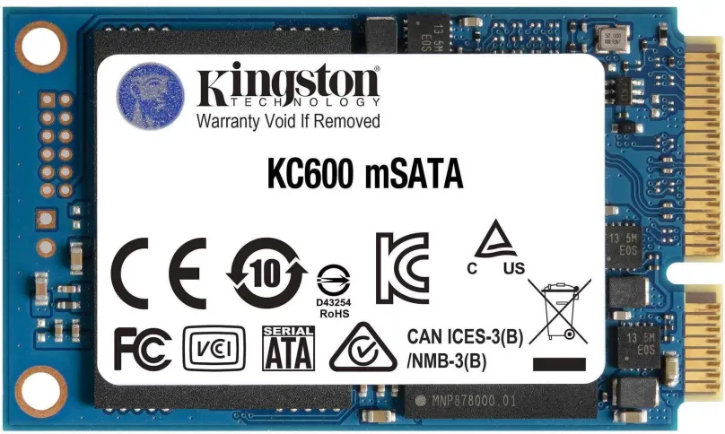 SSD disk Kingston KC600 512GB mSATA, mSATA, mSATA, TLC (Triple-Level Cell), rýchlosť čítan