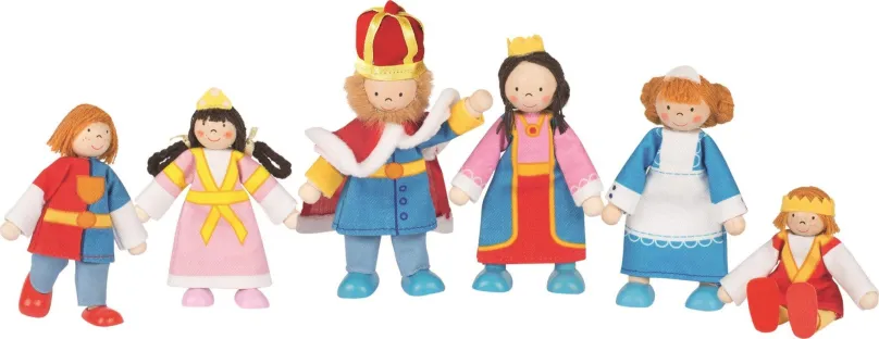 Herný set GOKI Bábiky Kráľovská rodina 6 ks