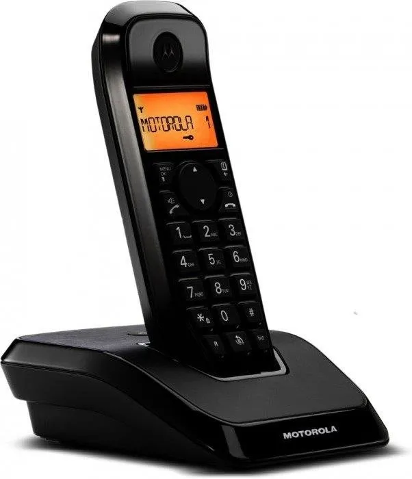 Telefón pre pevnú linku Motorola S1201 Black - Callblocking - Hands Free - Backlight Screen