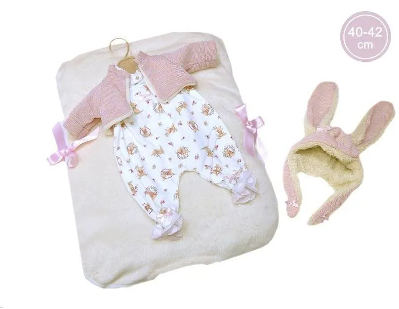 Oblečenie pre bábiky Llorens M740-94 oblečok pre bábiku New Born veľkosti 40-42 cm
