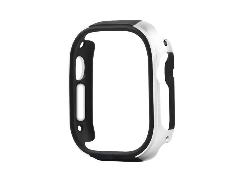 COTECi celoplošné ochranné hliníkové púzdro pre Apple Watch Ultra 49mm strieborná