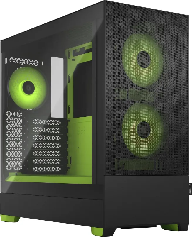 Počítačová skriňa Fractal Design Pop Air RGB Green Core TG Clear Tint