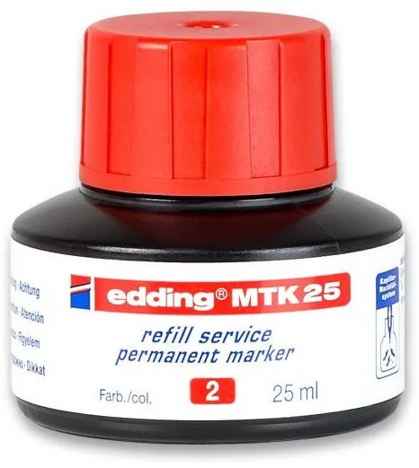 Náplň do popisovača EDDING MTK25 permanentný atrament, červený