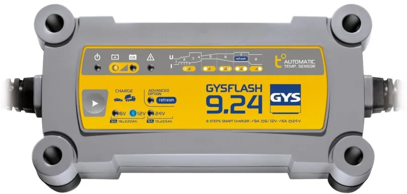 Nabíjačka autobatérií GYS Gysflash 9.24, 6/12/24 V, 15-300 Ah, 6/12 V 9 A, 24 V 6 A