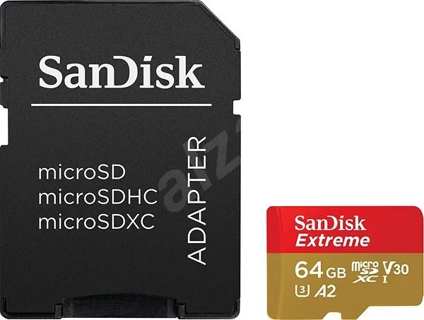 Pamäťová karta SanDisk MicroSDXC 64GB Extreme Plus + SD adaptér