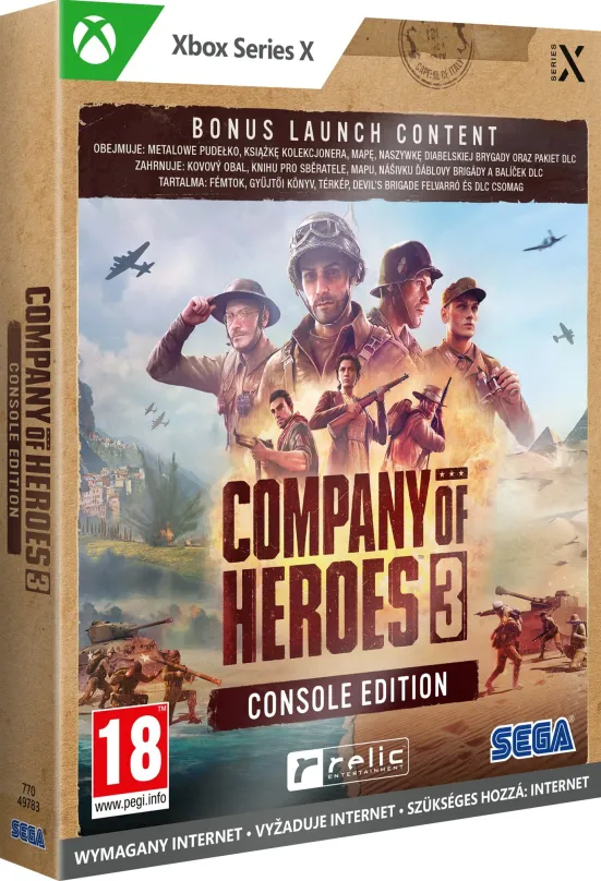 Hra na konzole Company of Heroes 3 Launch Edition Metal Case - Xbox