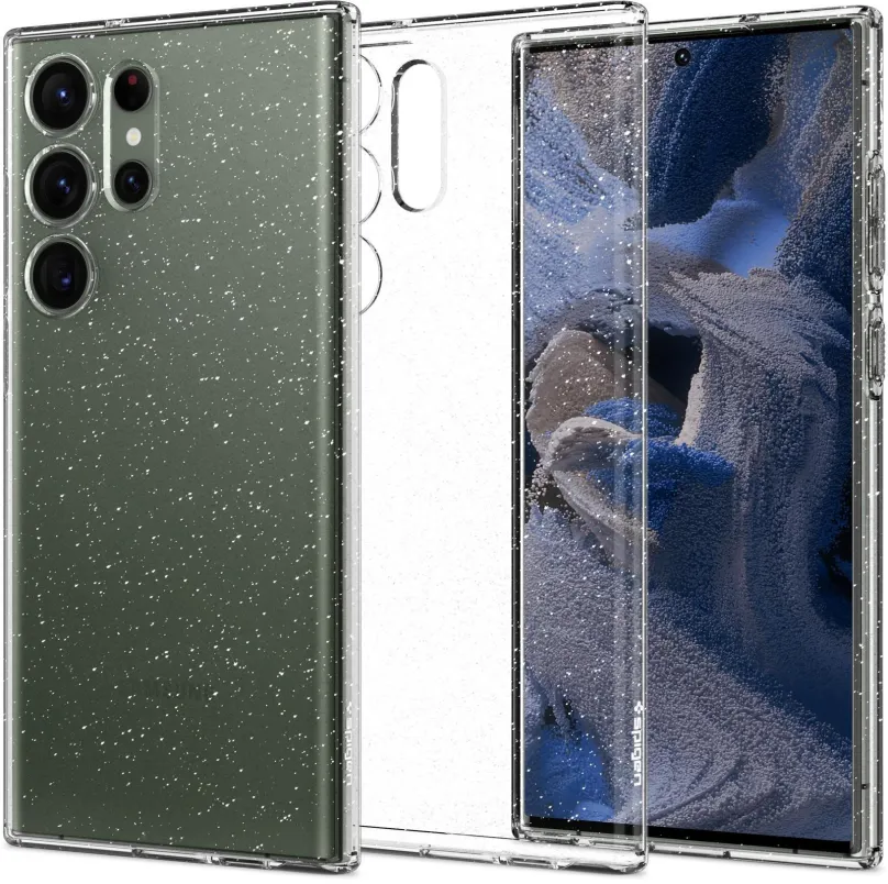 Kryt na mobil Spigen Liquid Crystal Glitter Clear Samsung Galaxy S23 Ultra, pre Samsung Ga