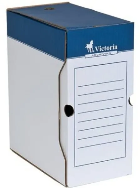 Archivačná krabica VICTORIA 15 x 32 x 26 cm, modro-biela