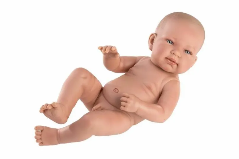 Bábika Llorens 73801 New Born Chlapček - realistická bábika bábätko s celovinylovým telom - 40 cm